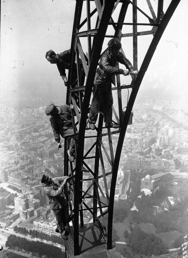 14.) Painting the Eiffel Tower, 1932.