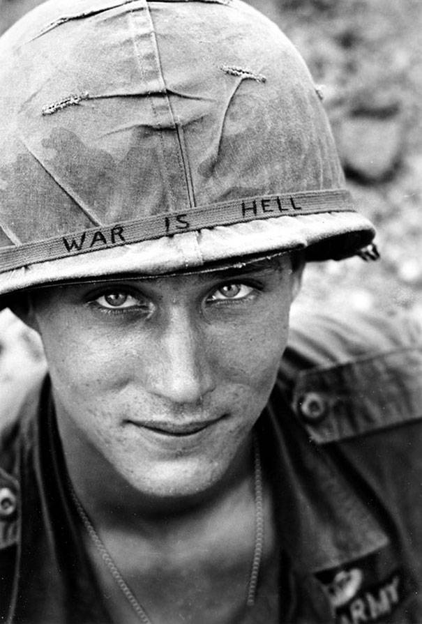 7.) A random but poignant soldier in Vietnam, 1965.