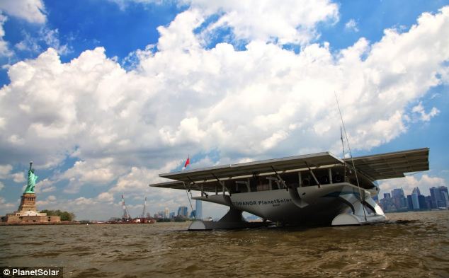 The boat travels at an average speed of 5 knots